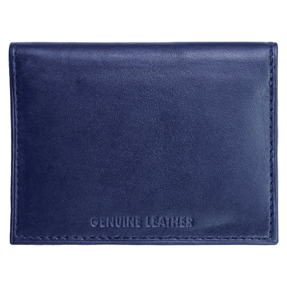 Genuine Leather Men Bifold Mini ID Holder Credit Card Case Organizer - Picture 6 of 7